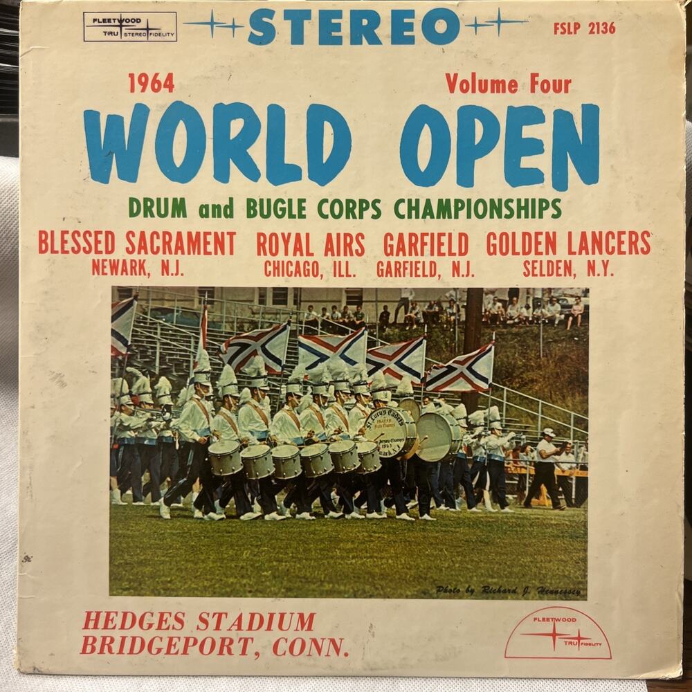 1964 World Open Drum and Bugle Corps Championships Vol 4 VInyl VG+ ULTRASONIC CL